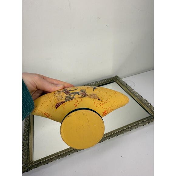 Vintage Napkin holder ceramic with ancient Greek performances - Picture 5 of 10